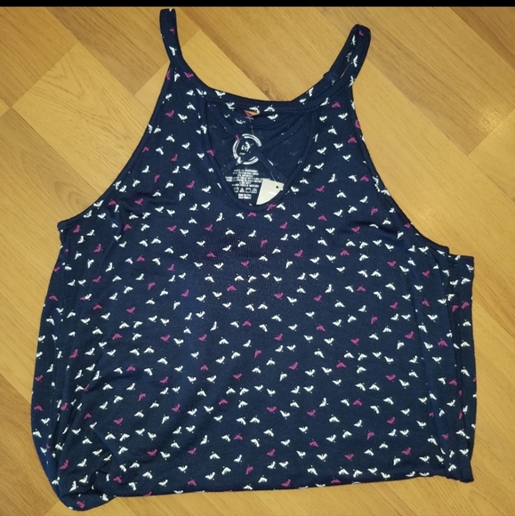 High Neck Butterfly Tank - Picture 2 of 2